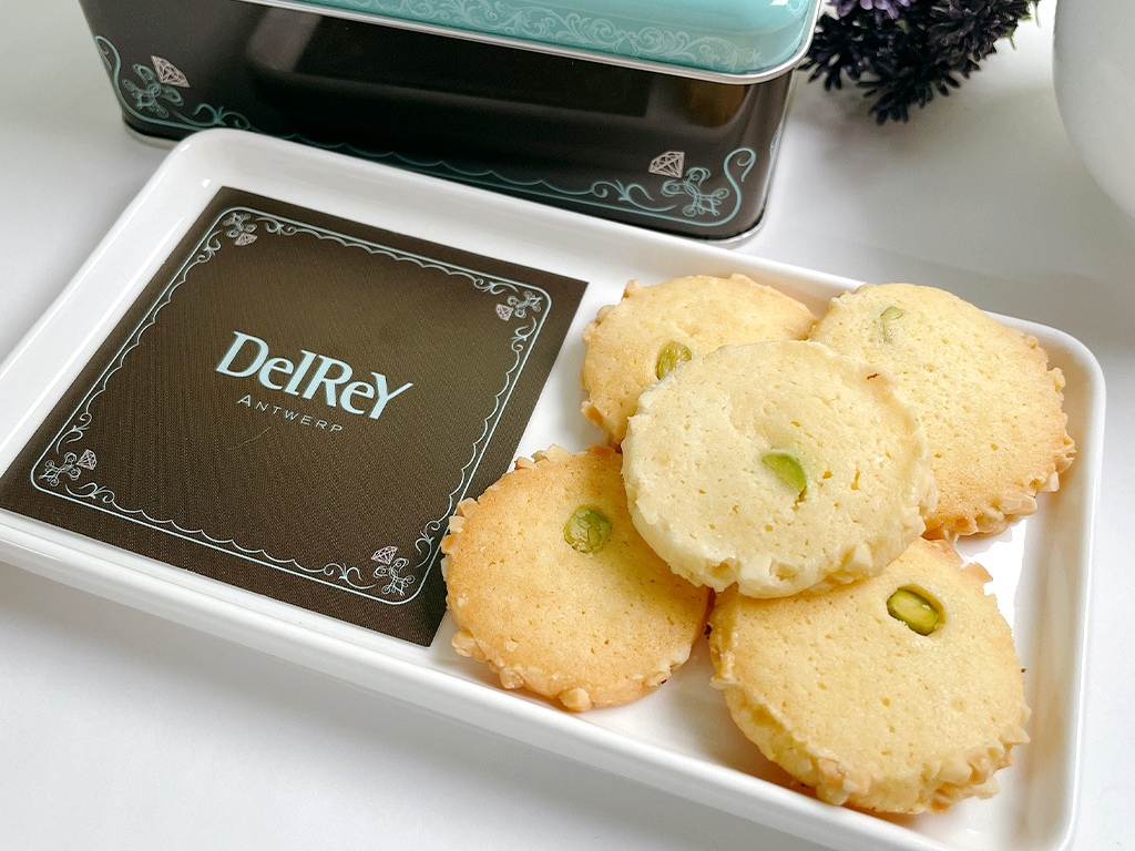 お取り寄せ　クッキー缶　焼き菓子　サブレ　詰合せ　デルレイ　DelReY　ベルギースイーツ　銀座三越　ダイヤモンドスイーツ　
