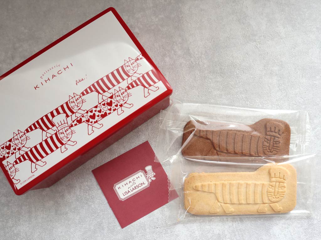 お取り寄せ　キハチ　パティスリーキハチ　KIHACHI　リサ・ラーソン　LISA LARSON　コラボスイーツ　パティシエネコのクッキー　クッキー缶　マイキー　北欧　クッキー