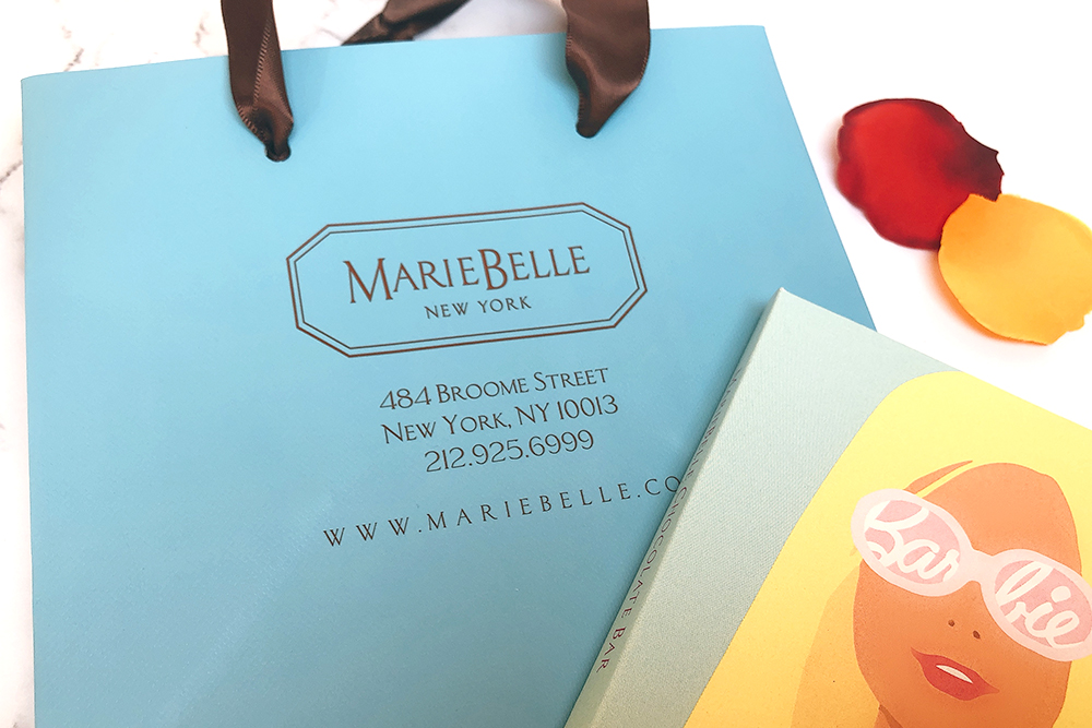 お取り寄せ　MARIEBELLE　マリベル　NY　ニューヨーク　板チョコ　SIGNATURE BAR　ミルクチョコレート　チョコレート　バービーコラボ　Barbie　タブレット