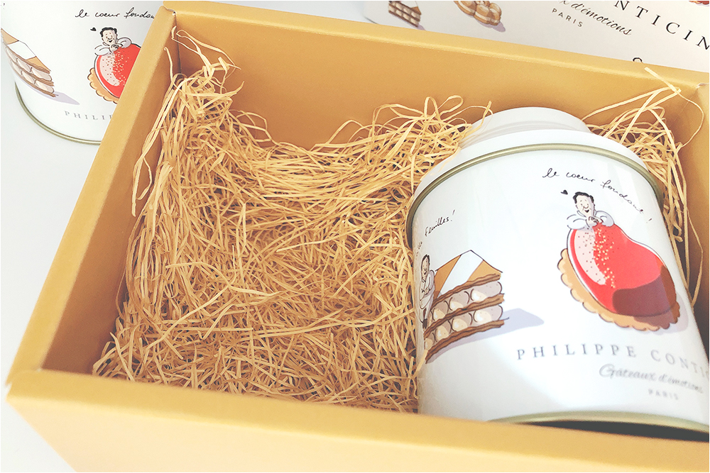 お取り寄せ　PHILIPPE CONTICINI　フィリップ・コンティチーニ　渋谷スクランブルスクエア　クッキー缶　缶入り　パケ買い　可愛い　おしゃれ　高級