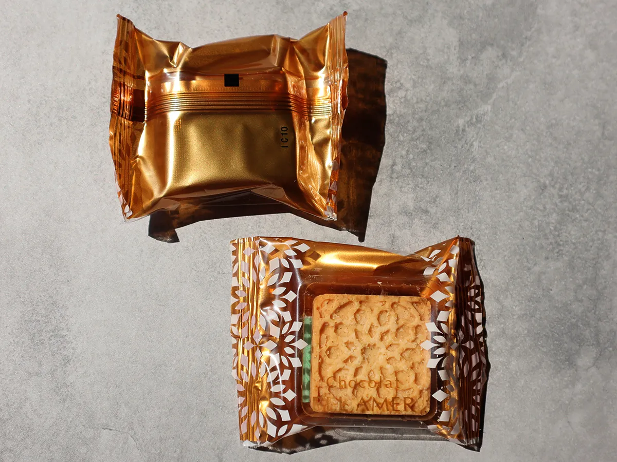 ベルアメール 焼きショコラ 個別包装 デザイン