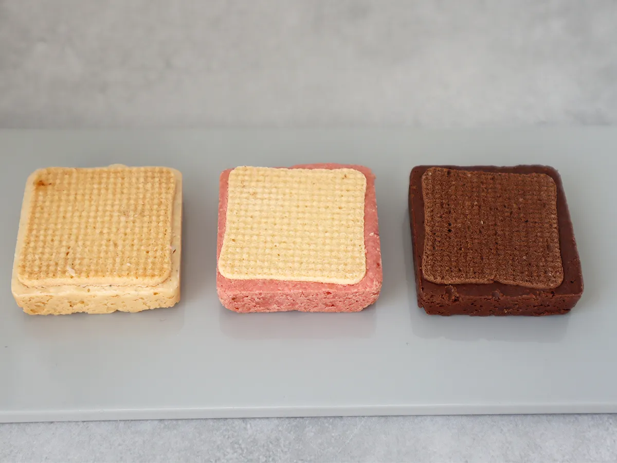 ベルアメール 焼きショコラ 裏面 構造