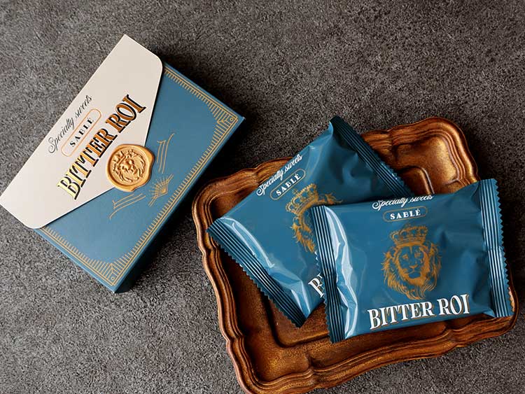 ビターロワ ショコラサブレ 実物 カカオの風味が楽しめるビターチョコサブレ