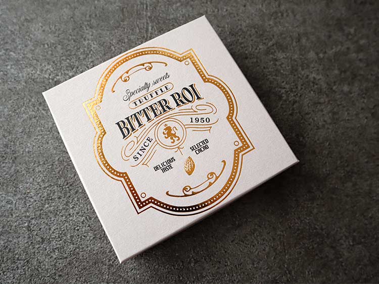 ビターロワ ビタートリュフ パッケージ エレガント調で上品