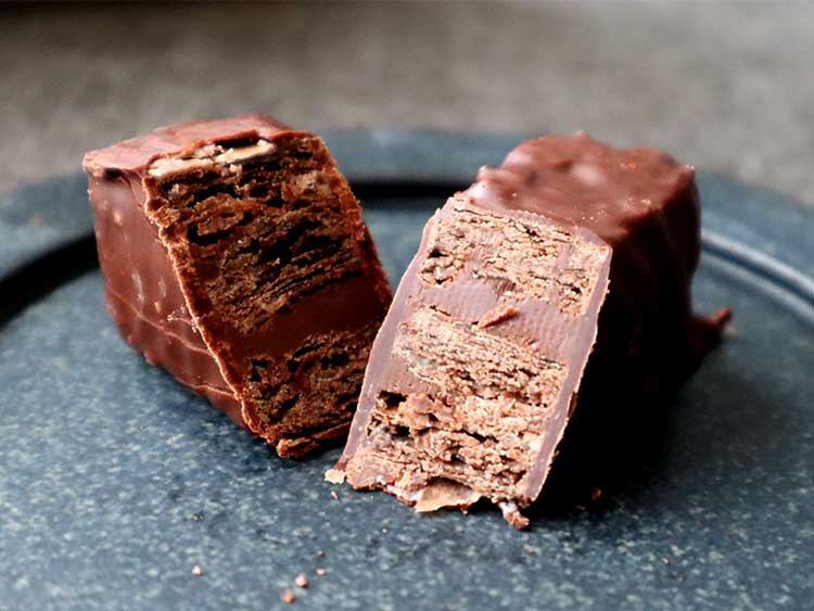 ビターロワ ミルフィーユ（カカオ） パッケージ内容 個包装と中身