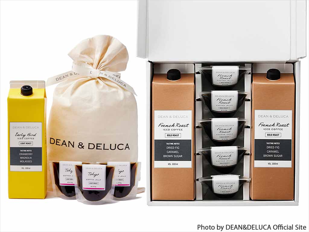 DEAN＆DELUCA(ディーンアンドデルーカ)　コーヒーゼリーとアイスコーヒーとの詰合せギフトのラインナップ