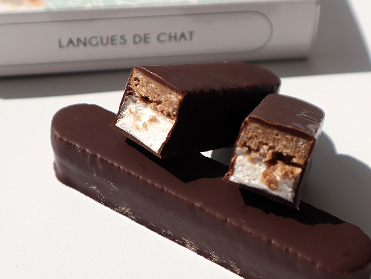 フランクケストナー ラングドシャ チョコレート菓子 断面 食感