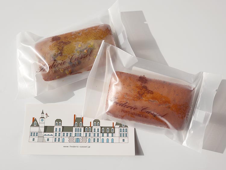 フレデリック・カッセル フィナンシェ「ベリフォンタン」の個包装パッケージ