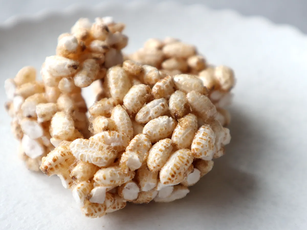 玄米ポン菓子のカリッと軽い食感