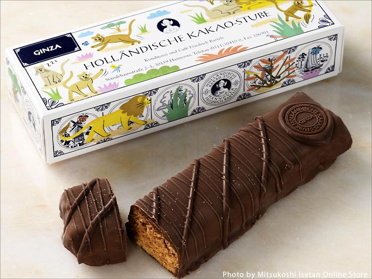 ホレンディッシェ・カカオシュトゥーベの銀座三越限定「銀座ミルフィーユクランチ」。