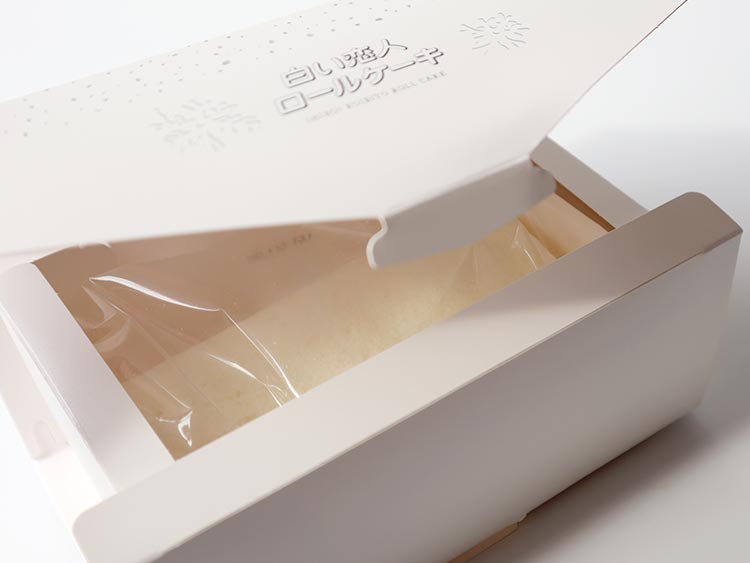 白い恋人ロールケーキのパッケージ内容