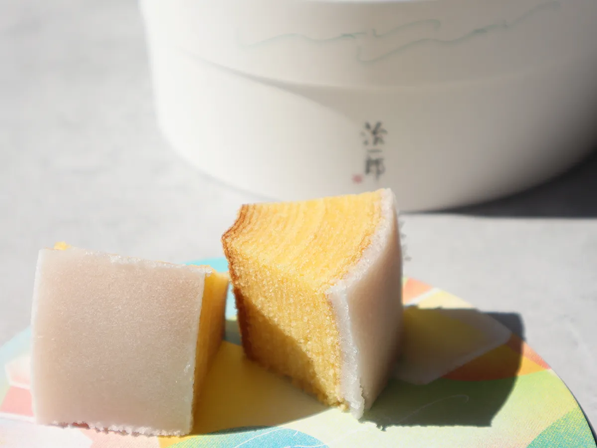 治一郎 しゃりしゃりバウム 実食レビュー 断面 食感の違い