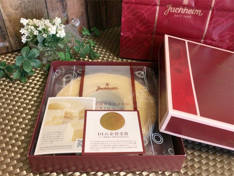 JUCHHEIM　ユーハイム　バウムクーヘンのパッケージ内容