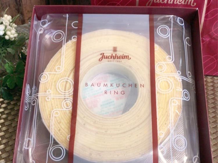 JUCHHEIM　ユーハイム　バウムクーヘンのパッケージ内容