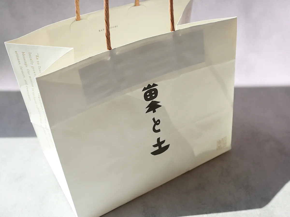 菓と土のショッパー