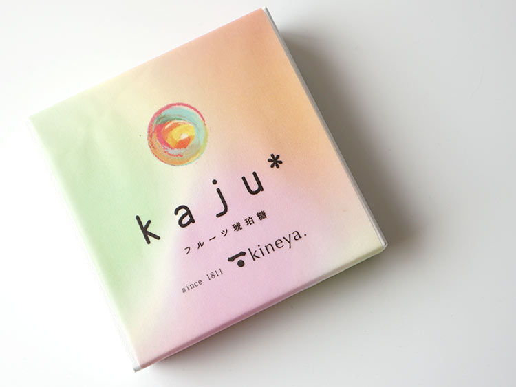 杵屋　フルーツ琥珀糖「kaju」パッケージ