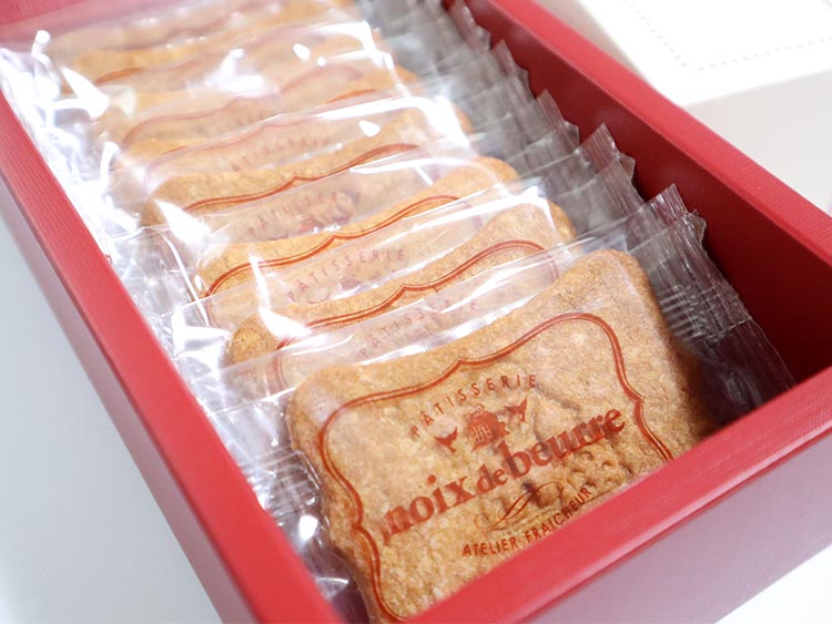 ノワ・ドゥ・ブール サブレ・アマンドのパッケージデザイン内容