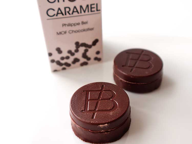 フィリップ・ベル「サブレ ショコラ キャラメル」の内容量とパッケージ内部
