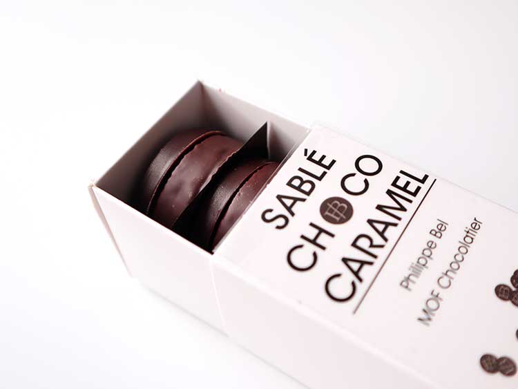 フィリップ・ベル「サブレ ショコラ キャラメル」のパッケージ