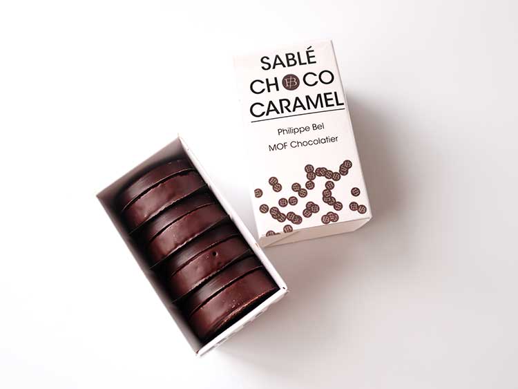 フィリップ・ベル「サブレ ショコラ キャラメル」のパッケージ