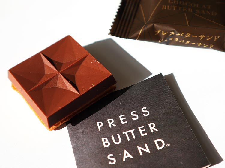 プレスバターサンド　ショコラバターサンドの見た目