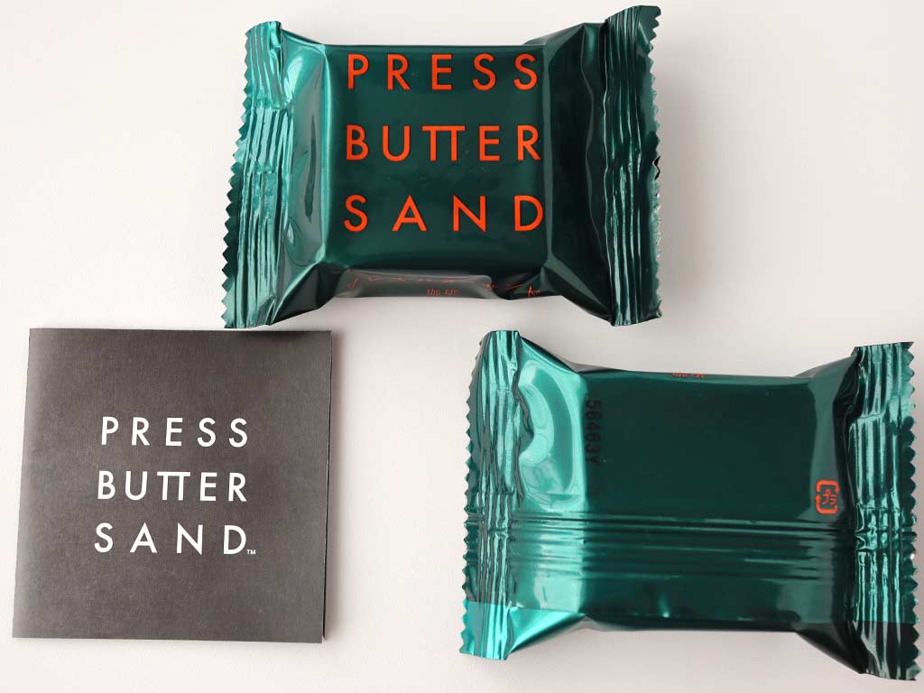 PRESS BUTTER SAND(プレスバターサンド)　期間限定　珈琲の個包装パッケージ