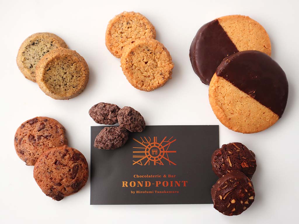 ROND-POINT(ロンポワン)　ショコラトリーのクッキー缶　田中丸シェフが手掛ける贅沢なクッキー