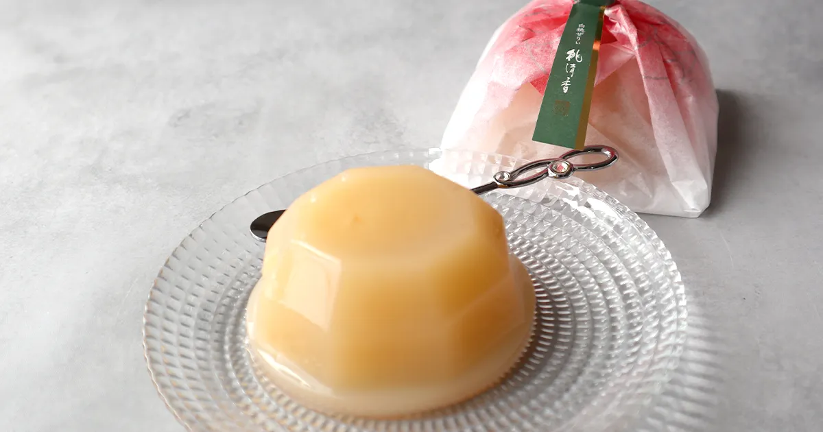 清閑院 | 白桃ぜりぃ 桃清香を実食レビュー 白桃果肉を贅沢に使用した