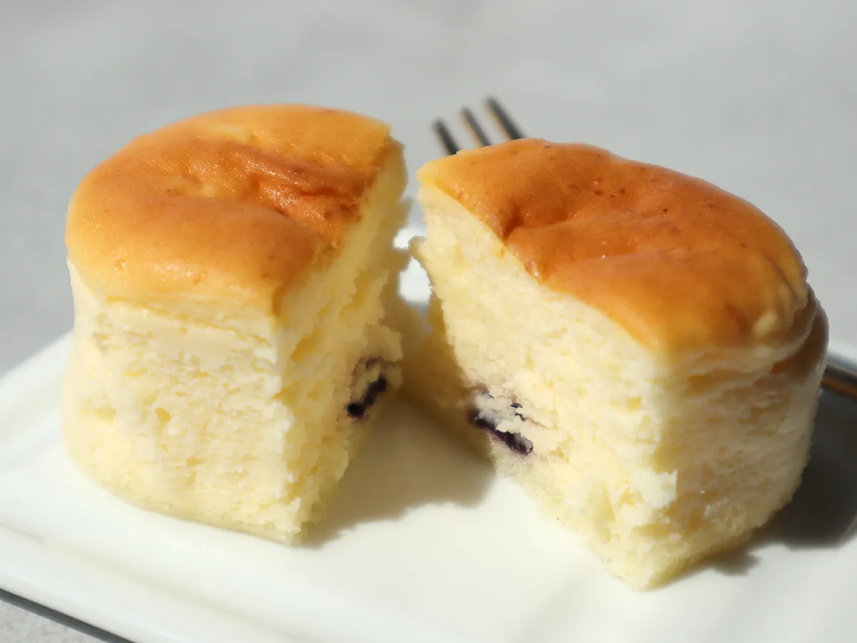 新谷「ふらのチーズケーキ」の断面