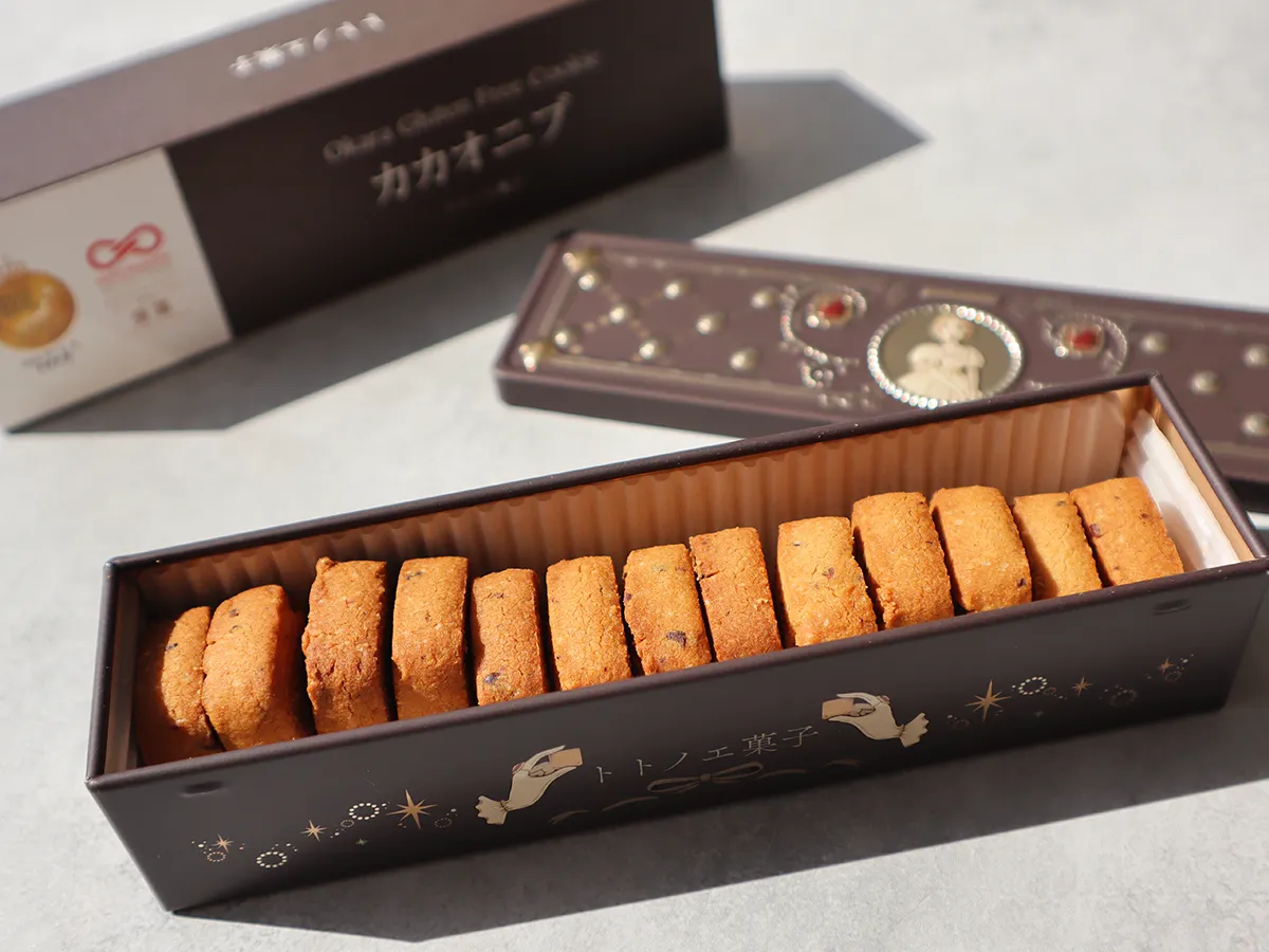 トトノエ菓子「カカオニブ」13枚入りの内容